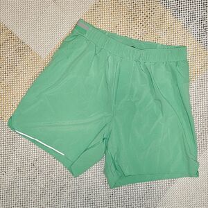Lululemon Mesh Running Shorts in Green, Women's Medium (8)